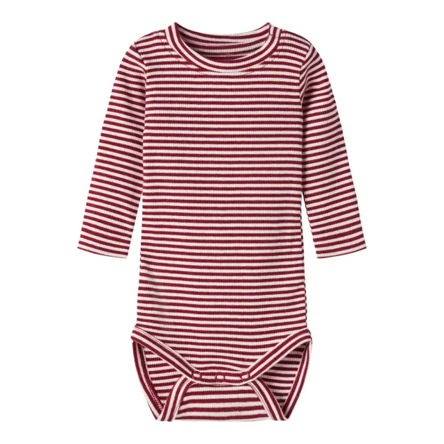 Name It Dab M Langærmet Body - Red Dahlia - 62