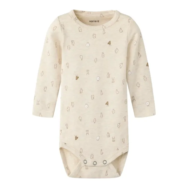 Name It Lydus Langærmet Body - Peyote Melange - 62