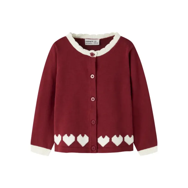 Name It Ralbos Cardigan - Red Dahlia - 98