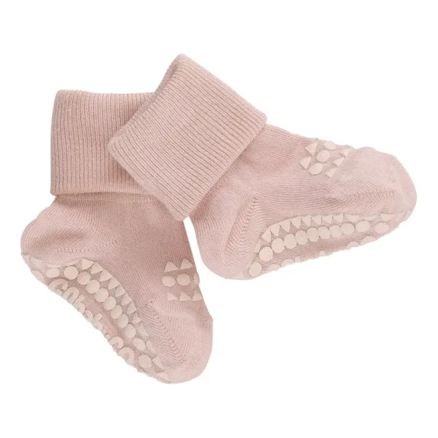 Skridsikre Strømper - Bamboo - Soft pink - 17/19