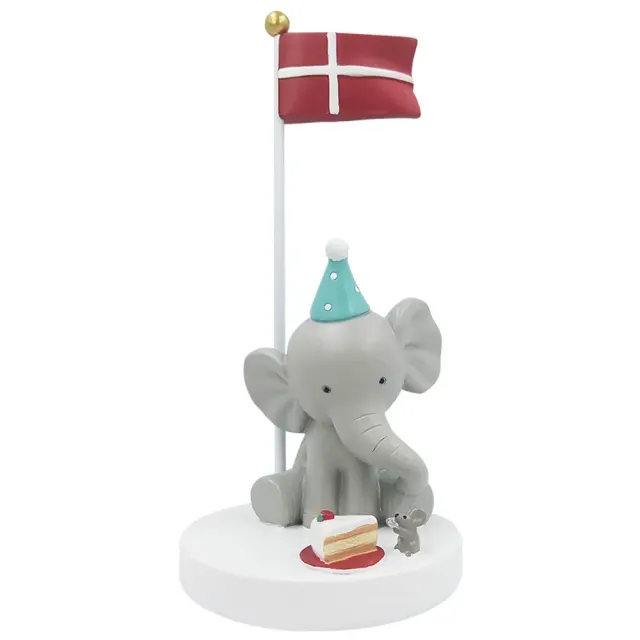 Bordflag, Elefant med mus og kage