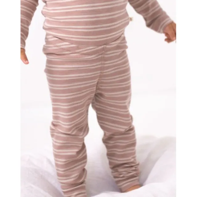 Leggings I 100% Merino Uld, Oeko-tex® 68 Soft Rose/nature Melange