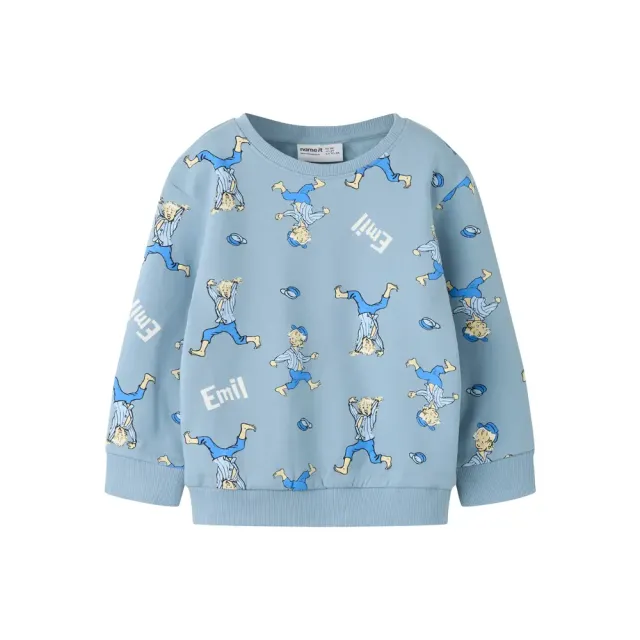 Name It Alfe Emil Sweatshirt - Ashley Blue - 116