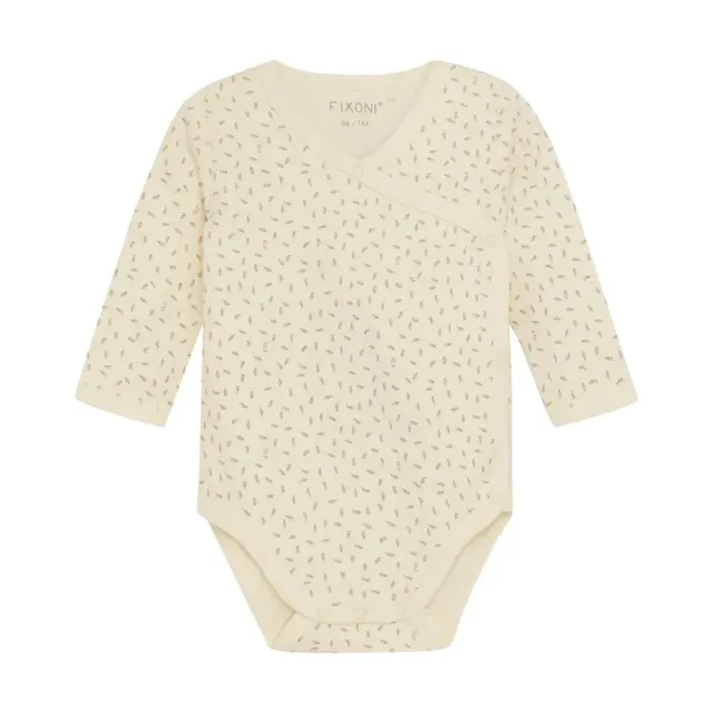 Wrap Body Langærmet - Sesame - 50