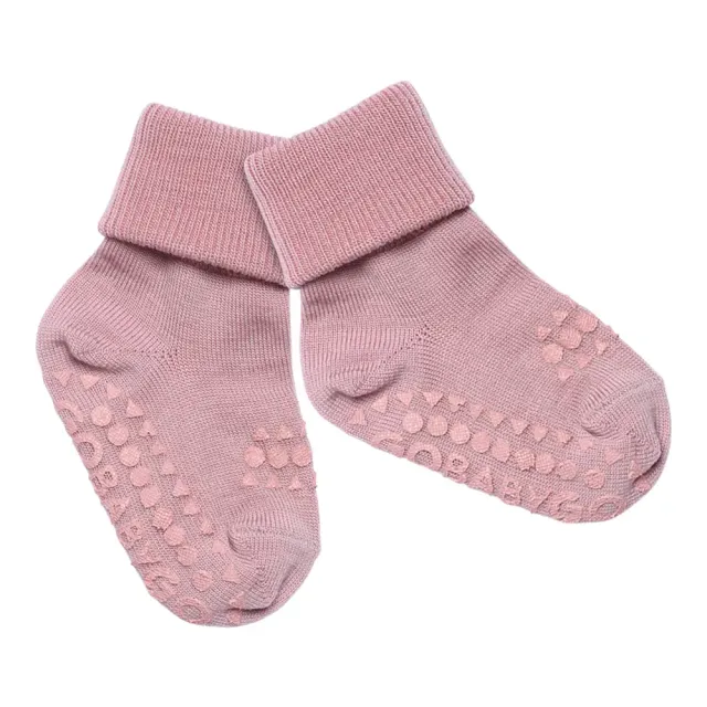 Skridsikre Strømper Merino Uld - Rose Blush - 23/26