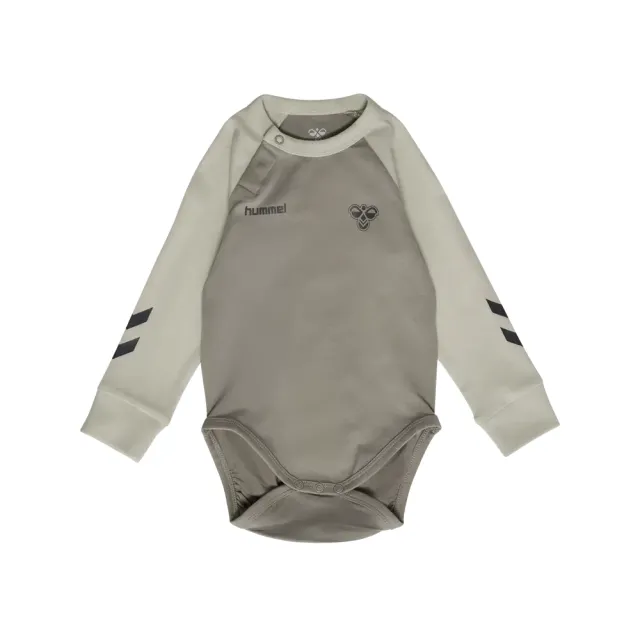 Hummel Triple Logo Langærmet Body - Vintage Khaki  - 68