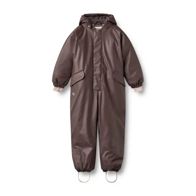 Wheat Ludo Gummi Flyverdragt - Chocolate Plum - 104