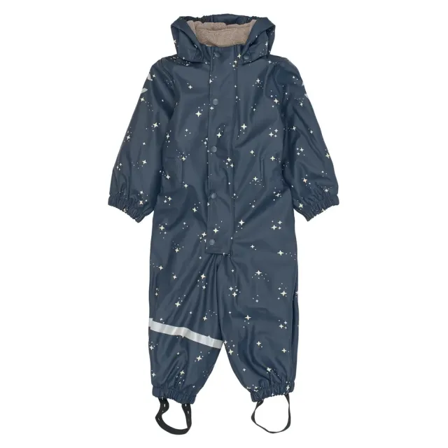 Mikk-Line Regndragt M. Fleece - Star Sky  - 92