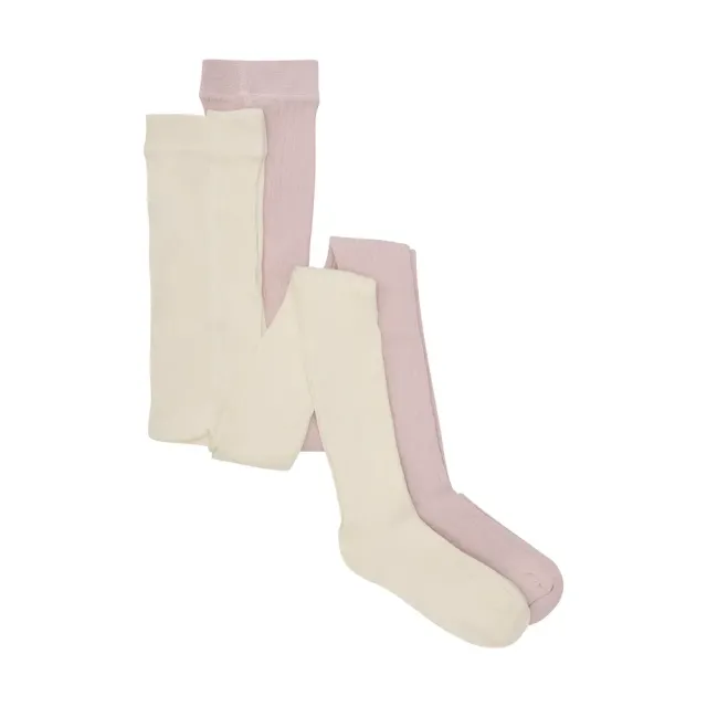 Rib Stømpebukser (2-PACK) - 596 - 80/86