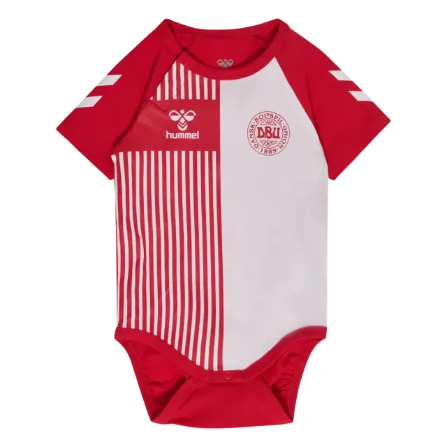 Hummel Mini DBU Stripy Kortærmet Body - Tango Red - 86