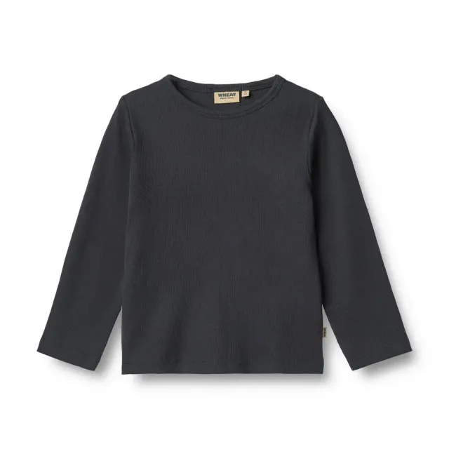Langærmet Rib T-Shirt Milo - 1432 - 116