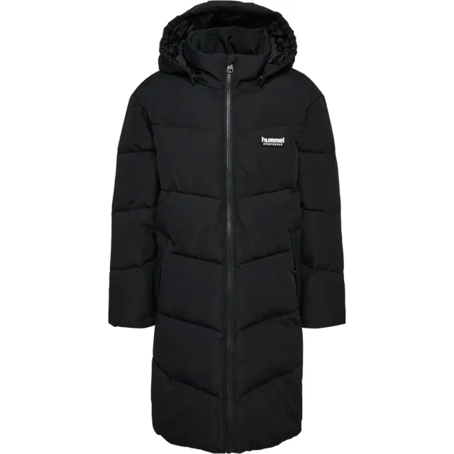 Puffer Lang Jakke - Black - 110