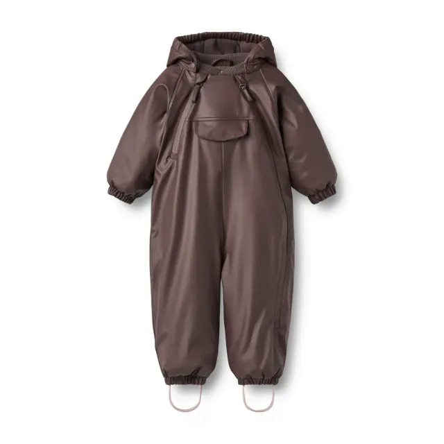 Wheat Evig Gummi Flyverdragt - Chocolate Plum - 80