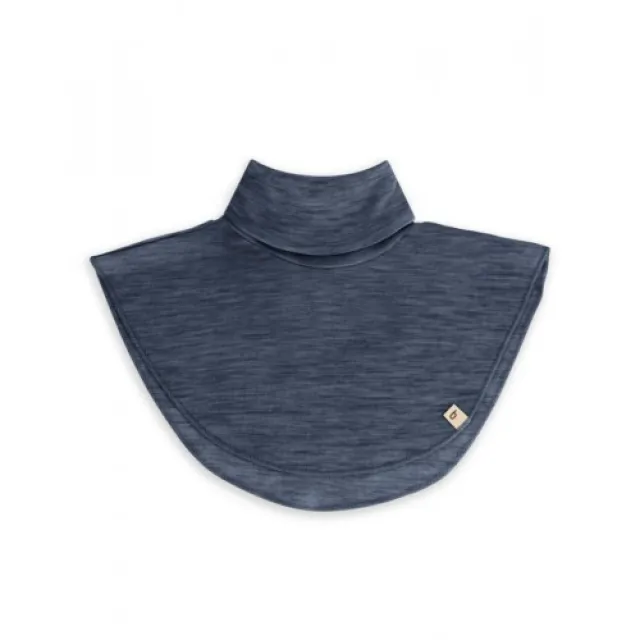 Skulderdækkende Halsvarmer Til Babyer Og Børn, Fremstillet Af 100 % Økologisk Merinould One Size Navy Melange