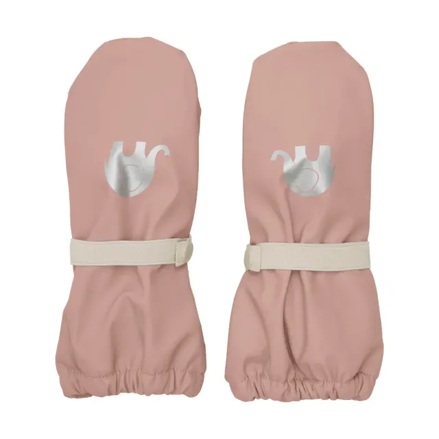 Polstrede PU-vanter - Misty Rose - 8-10 ÅR