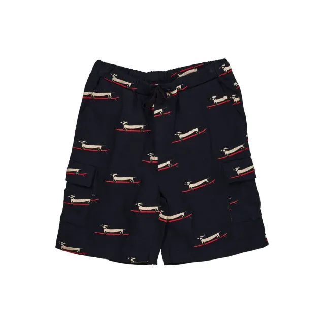 Twill shorts m. lomme - NAVYSTRIPE - 110