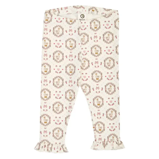 Müsli Heritage Leggings m. Flæse - Balsam Cream/ Blush/ Baroque Rose - 62