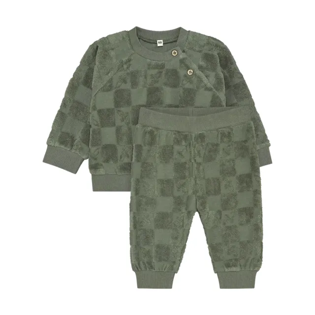 BeKids Sweatshirt og Sweatpants Sæt - Four Leaf Clover - 90