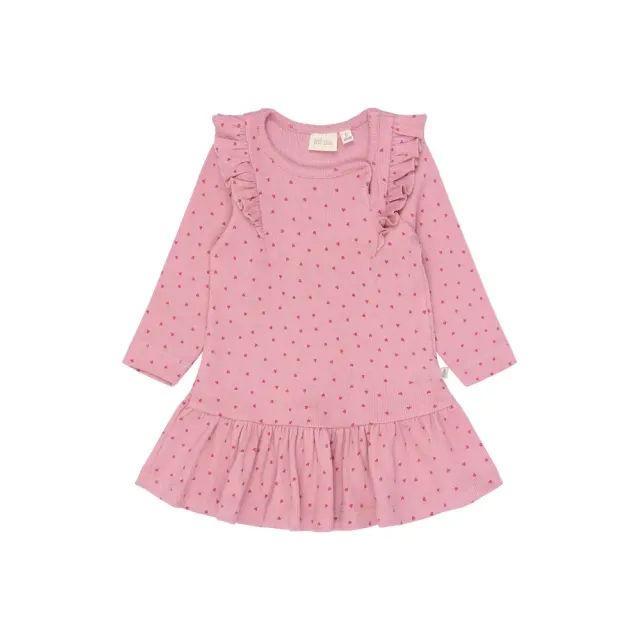 Petit Piao Sonja Kjole - Rose Elegance Heart  - 92 CM