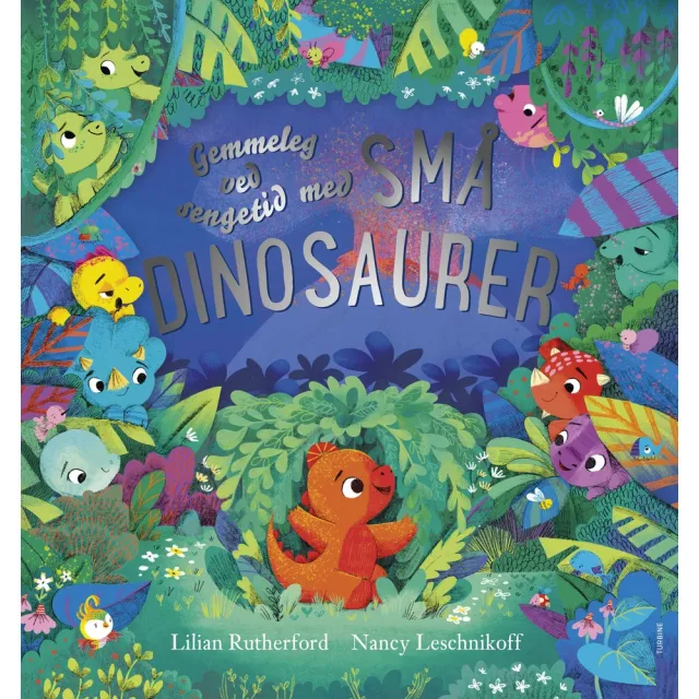 Gemmeleg ved sengetid med små dinosaurer