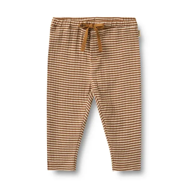 Wheat Manfred Jersey Bukser - Warm Hazel Stripe - 62
