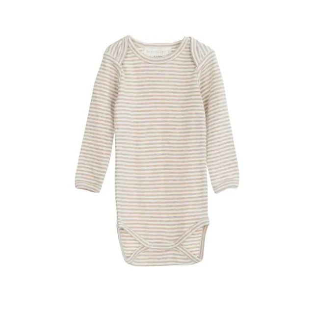 Serendipity Langærmet Body  - Oatstripe - 62