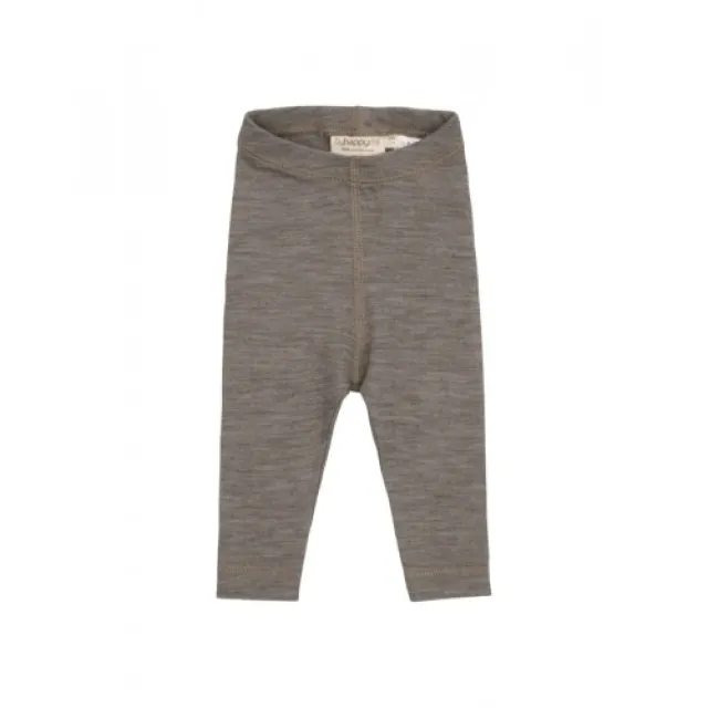 Leggings I 100% Merino Uld Til Baby Og Børn 92 Light Brown Melange