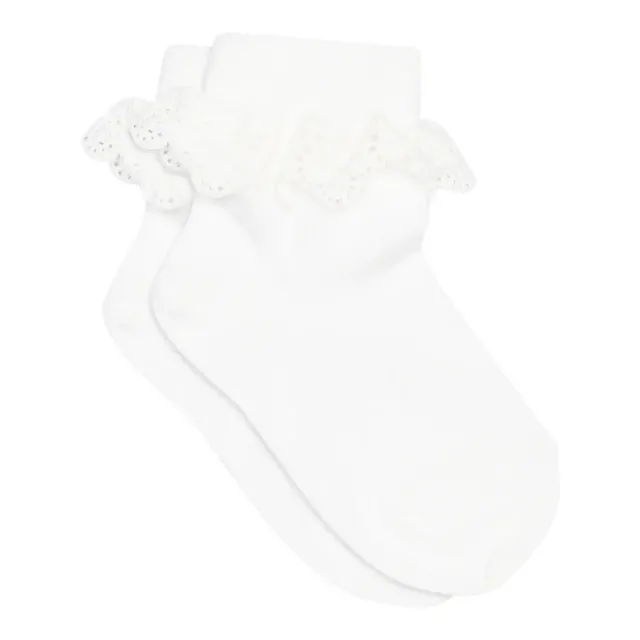 Ankel Strømper M. Blonde - White 01 - 19/21