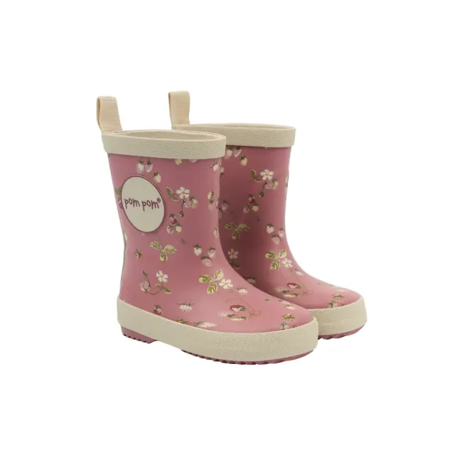 Bliss Gummistøvle m. Print - Dusty Rose Strawberry AOP - 24