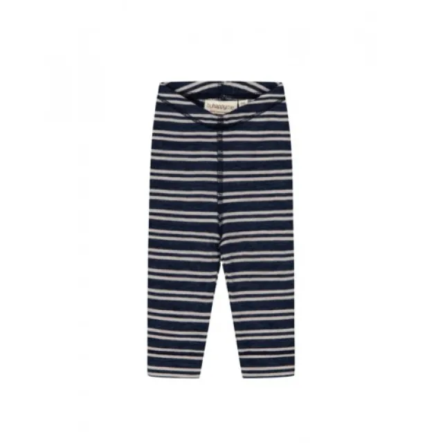 Leggings I 100% Merino Uld, Oeko-tex® 62 Navy/nature Melange