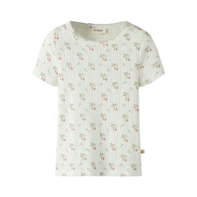 Lil' Atelier Rachello Dap T-Shirt - Coconut Milk - 110