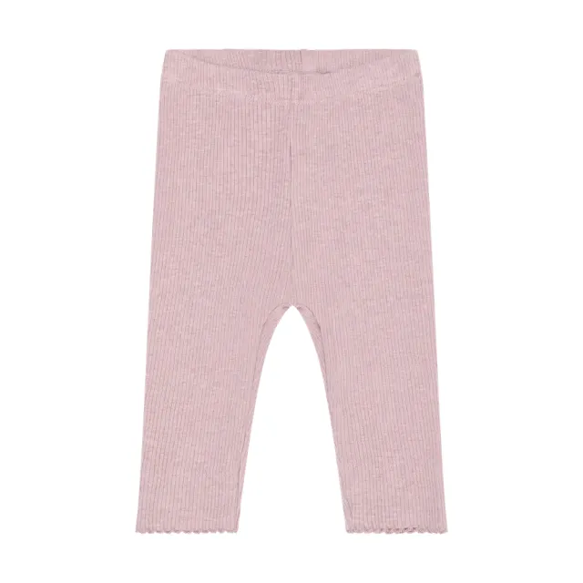 Fixoni Leggings Rib - Pale Mauve Melange - 62