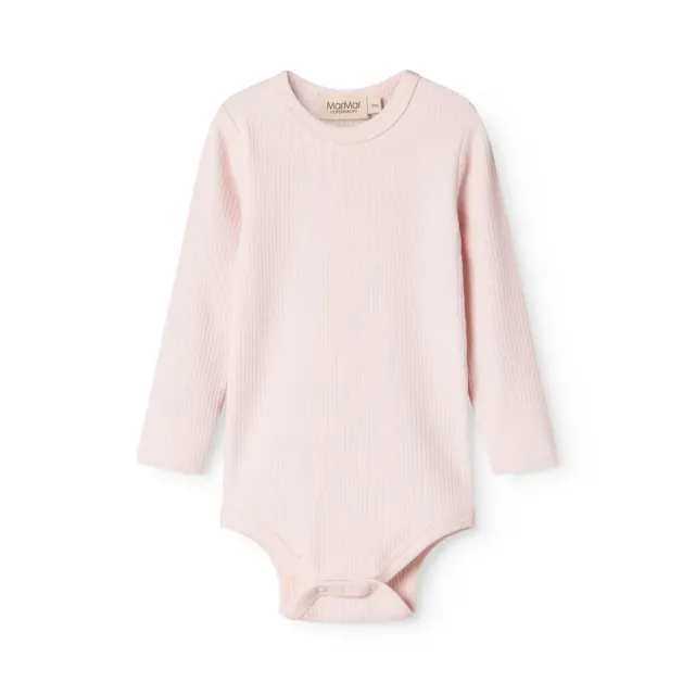 Body med lange ærmer - Rosa - 68