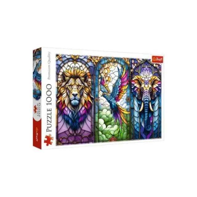 Stained Glass Animals 1000 brikker