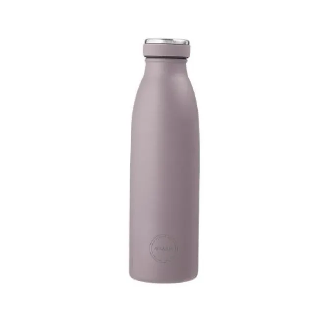 Aya&ida, Drinking Bottle, Drikkeflaske Med Låg, 500 Ml, Lavender