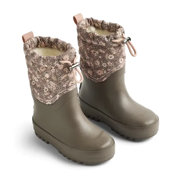Wheat Drizzle Termo Snestøvle - Dry Wood Snow Flowers - 31