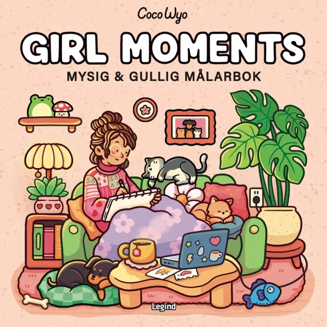 Malebog: Girl Moments - Cozy Coloring