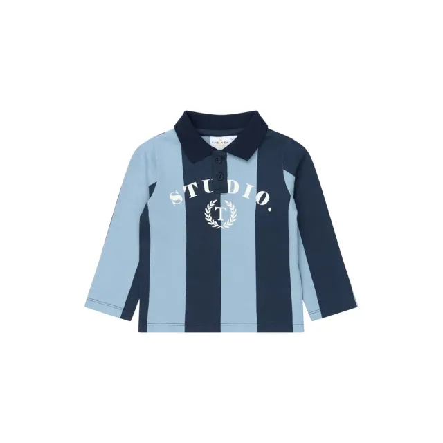 The New Siblings Viro Polo - Navy Blazer Striped - 110