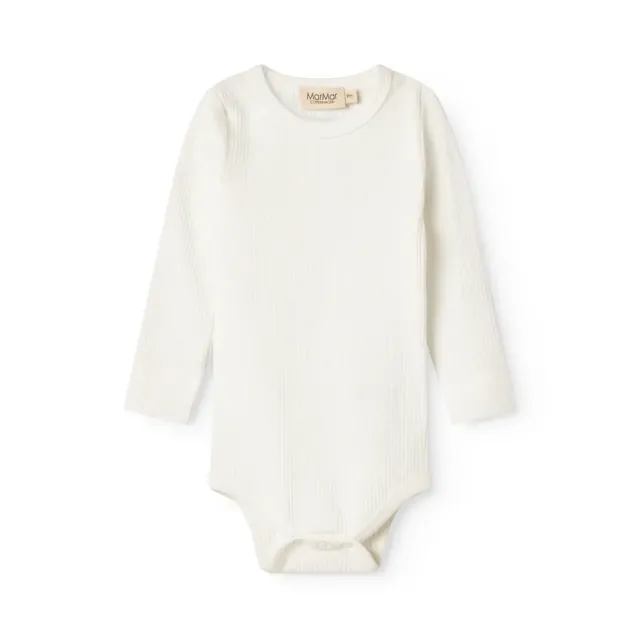 Body med lange ærmer - Gentle white - 74