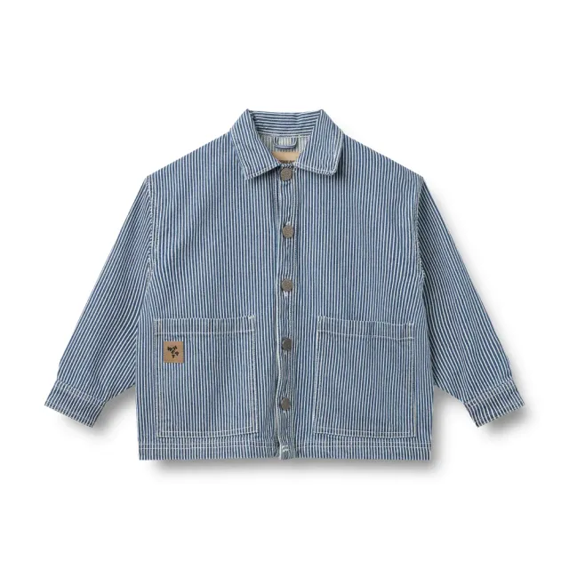 Cole Skjortejakke - Denim Stripe - 116