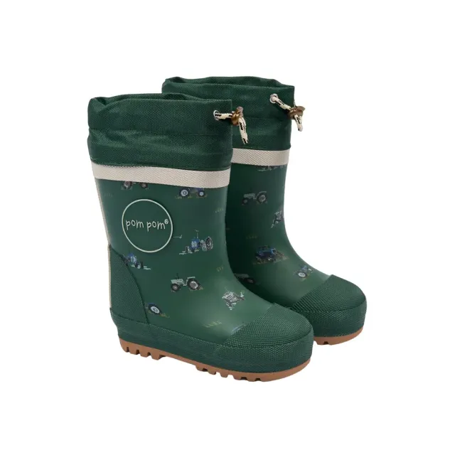 PomPom Brynn Termo Gummistøvler - Trekking Green Tractor  - 24