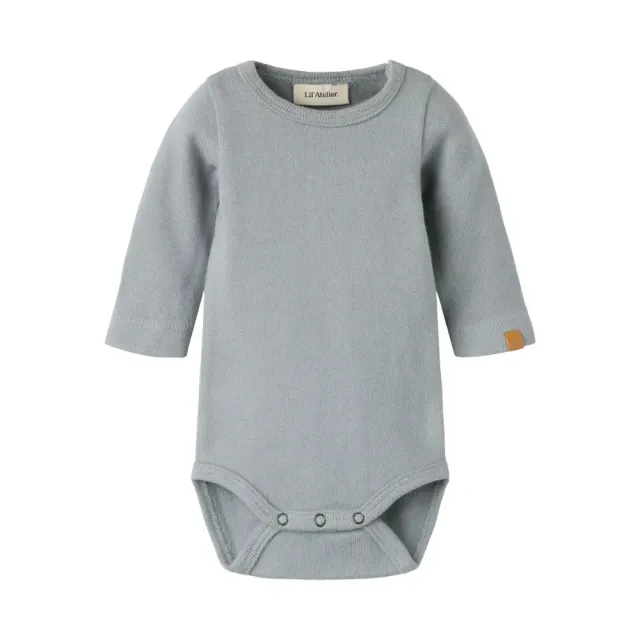 Lil' Atelier Thoro Leo Langærmet Slim Body - Monument - 56