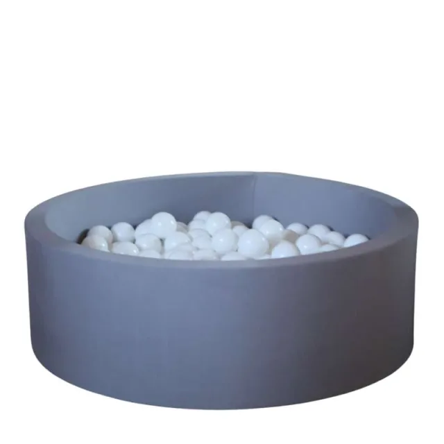 Kid'oh Boldbassin - Grå - m. 300 Bolde - White/White/White