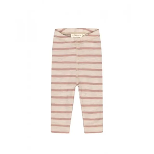 Leggings I 100% Merino Uld, Oeko-tex® 62 Nature/soft Rose Melange