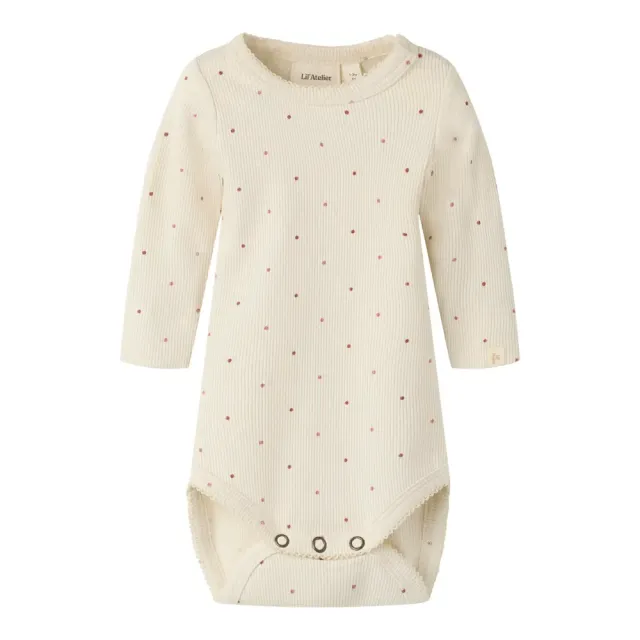 Lil' Atelier Gago Kos Langærmet Slim Body - Turtledove - 74