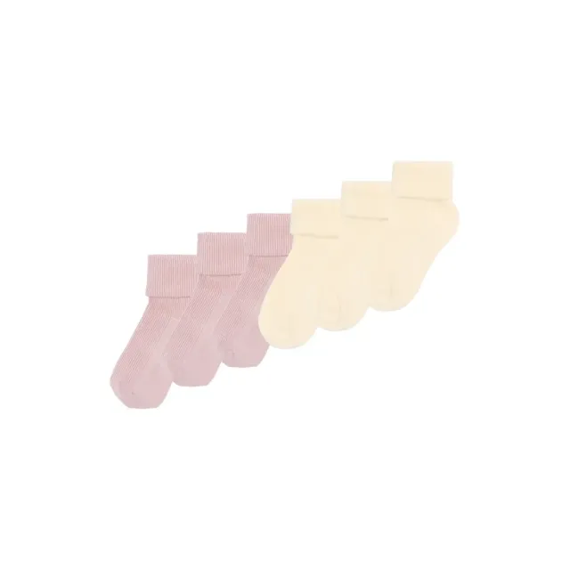 MiniPop Mee Bamboo Strømper 6-Pak - Rose - 19/22
