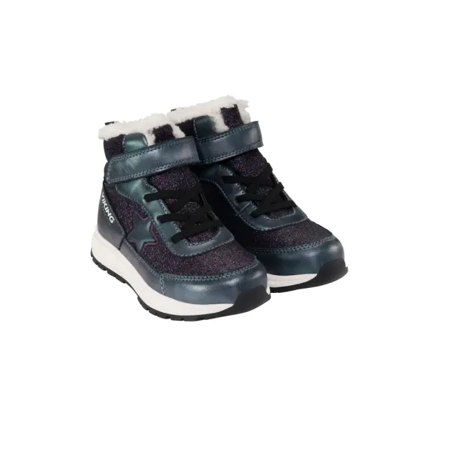 Viking Equip Star Warm WP 1V SL Vinterstøvle - Glitter Black - 23