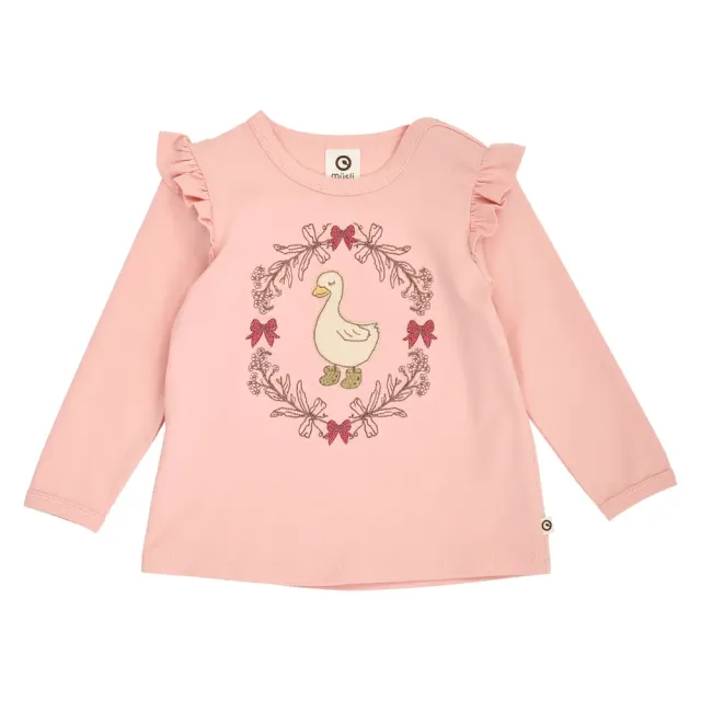 Müsli Heritage Bluse m. Flæser - Blush - 74