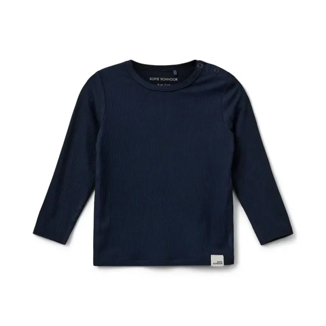 Sofie Schnoor Kids Petricia Langærmet T-Shirt - Navy Blue - 98