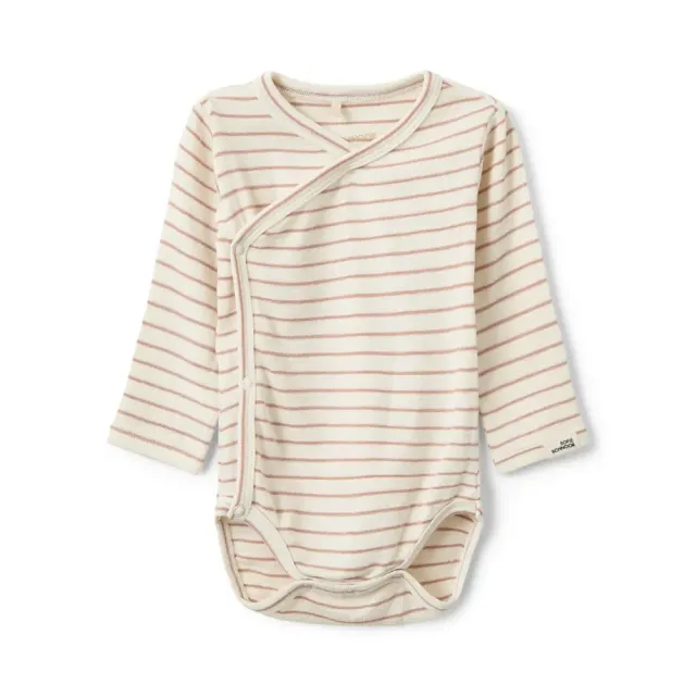 Kaya Langærmet Body - Rose stripe - 56
